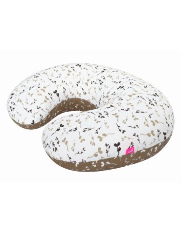 Motherhood Poduszka Fasolka do karmienia Listki beżowe