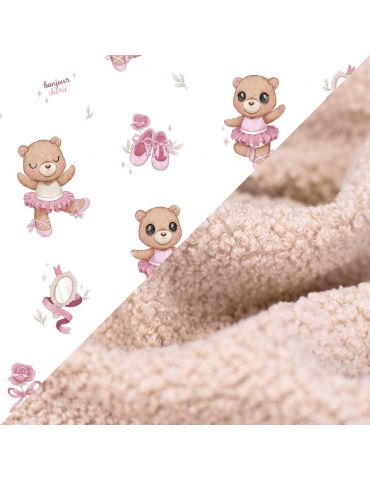 Bonjour Cherie Kocyk bambusowy do fotelika samochodowego 90/90 ( Kaptur Boucle) Ballerina