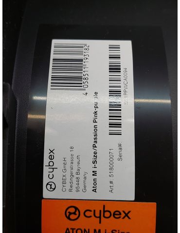 Cybex Aton M i-size fotelik samochodowy 0-13 kg Passion pink purple