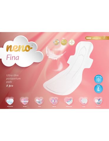 Neno Ultracienkie podpaski poporodowe Fina L  8szt