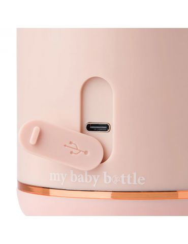 My Baby Bottle Przenośny podgrzewacz do butelek, wody i mleka dla dzieci - różowy