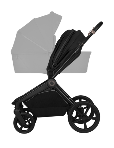 Lionelo Freya Wózek głęboko-spacerowy Black onyx