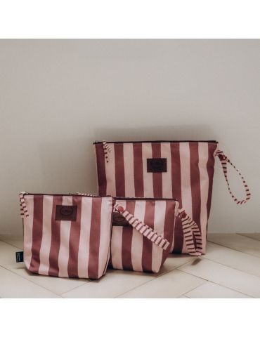 La Millou Kosmetyczka wodoodporna M ( Stripes pink )