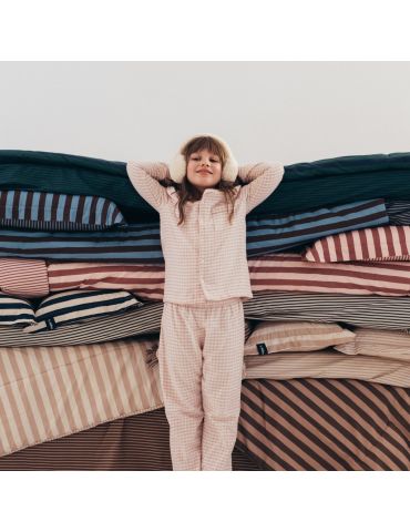 La Millou Kołdra bawełniana XL 150X200 ( Stripes pink )