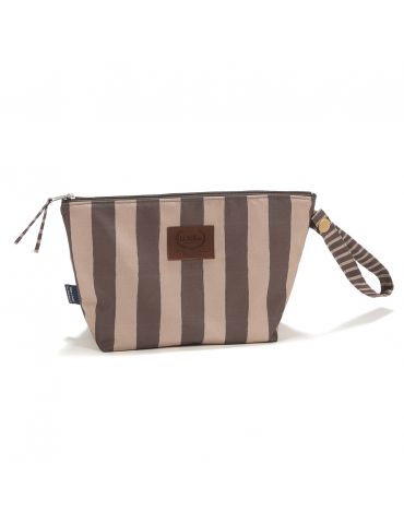 La Millou Kosmetyczka wodoodporna M ( Stripes brown )