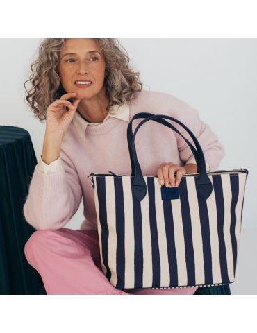 La Millou Torba Ferria Premium Zip Large ( Stripes navy )