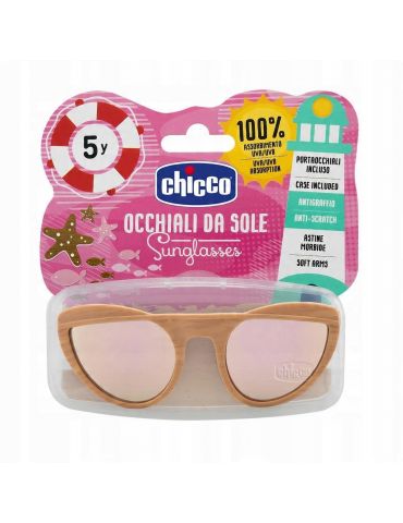 Chicco Okulary przeciwsłoneczne dziewczęce 5+ brązowe