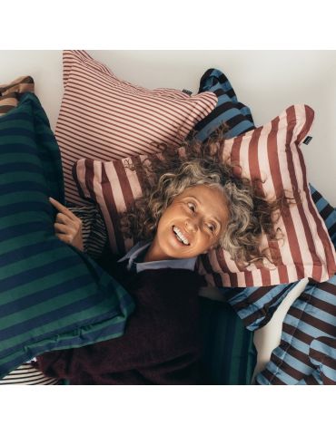 La Millou Poduszka bawełniana do spania XL ( Stripes pink )