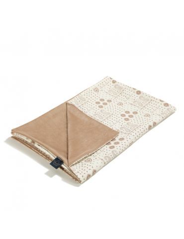 La Millou Lekki koc bawełniany velvet M 80x100 ( Bandana cream )