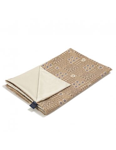 La Millou Lekki koc bawełniany velvet L 110x140 ( Bandana mocca )