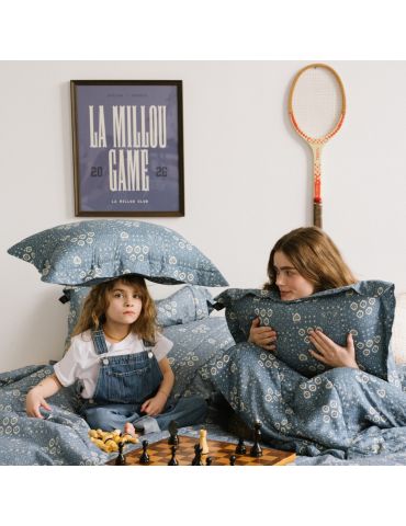 La Millou Poduszka bawełniana L 40x60 ( Bandana denim )