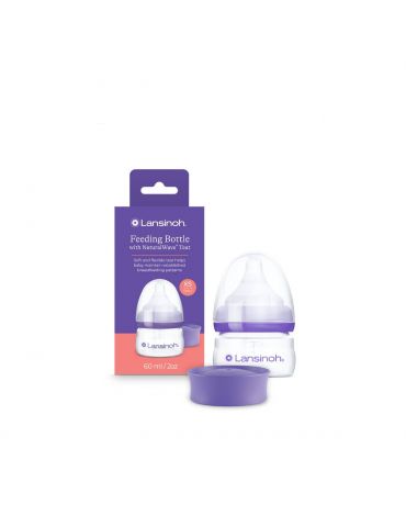 Lansinoh Butelka ze smoczkiem o bardzo wolnym przepływie 60ml