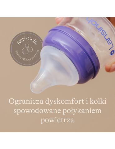 Lansinoh Butelka ze smoczkiem o bardzo wolnym przepływie 60ml