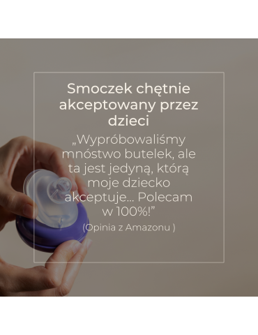 Lansinoh Butelka ze smoczkiem o szybkim przepływie 330ml