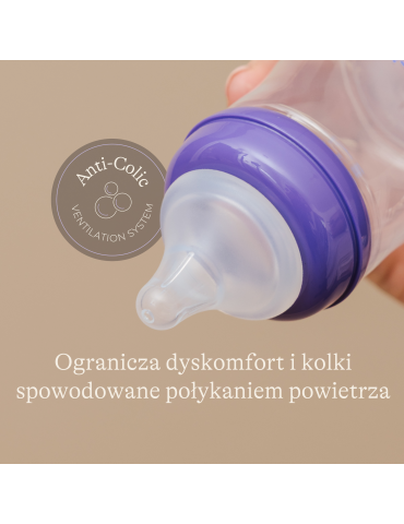 Lansinoh Butelka ze smoczkiem o szybkim przepływie 330ml