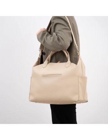 My Baby Bag Torba dla mamy z zestawem pasków beżowa