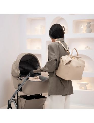 My Baby Bag Torba dla mamy z zestawem pasków beżowa
