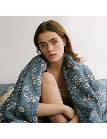 La Millou Kołdra bambusowa M 80x100 ( Bandana denim )