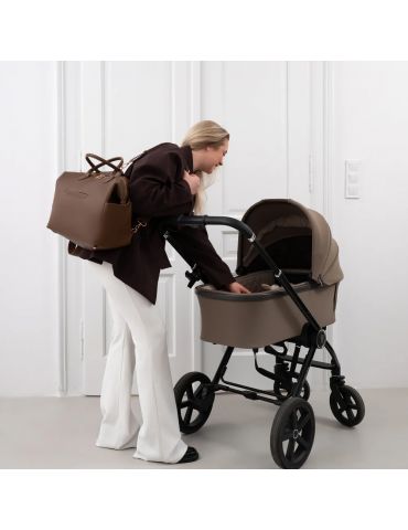 My Baby Bag Torba dla mamy z zestawem pasków brązowa