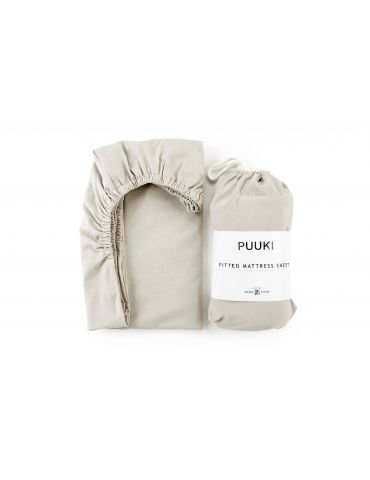 Puuki Prześcieradło do łóżeczka organic 70x140 Latte