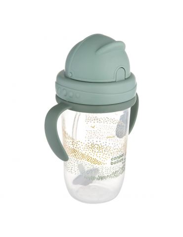 Canpol Babies Kubek niekapek z rurką i odważnikiem 270 ml Mountains zielony