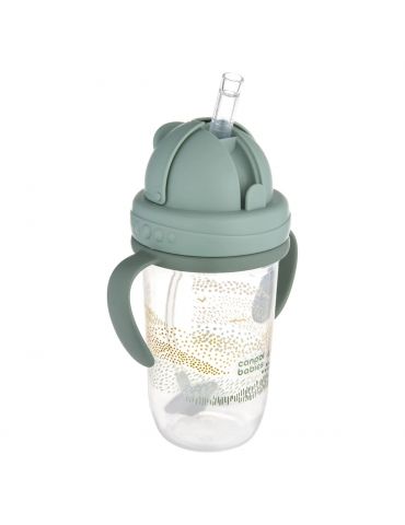 Canpol Babies Kubek niekapek z rurką i odważnikiem 270 ml Mountains zielony