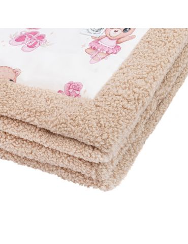 Bonjour Cherie Kocyk Niemowlaka bawełna i boucle 65/75 cm Ballerina