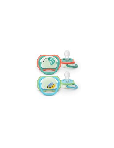 Avent Philips Smoczek uspokajający Ultra air 6-18m+ Nighttime