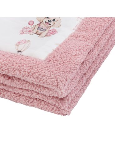 Bonjour Cherie Kocyk Niemowlaka bawełna i boucle 65/75 cm Bianca