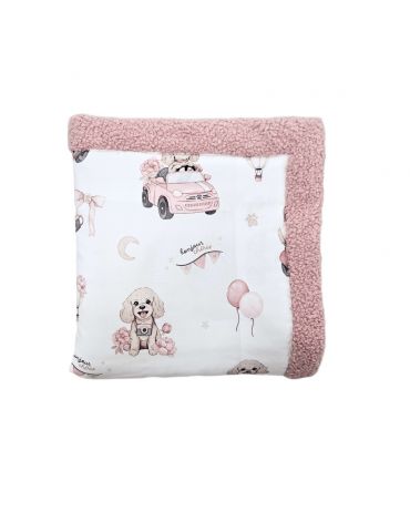Bonjour Cherie Kocyk Niemowlaka bawełna i boucle 65/75 cm Bianca