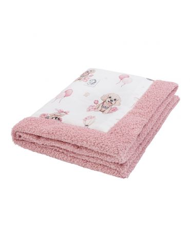 Bonjour Cherie Kocyk Niemowlaka bawełna i boucle 65/75 cm Bianca