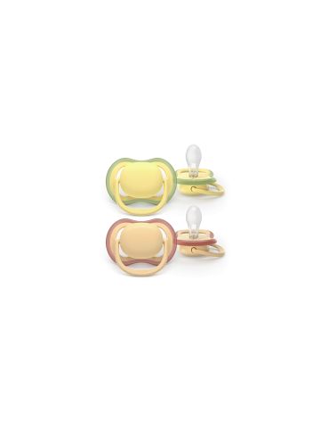 Avent Philips Smoczek uspokajający Ultra Air 0-6m żółty