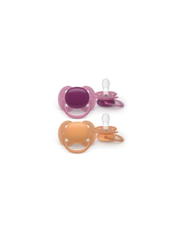 Avent Philips Smoczek uspokajający Ultra soft 18m+ różowy