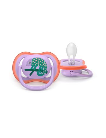 Avent Philips Smoczek uspokajający Ultra Air dekorowany 18m+ kameleon