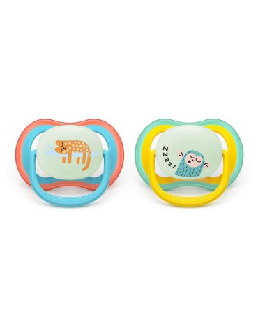Avent Philips Smoczek uspokajający Ultra air 6-18m+ Nighttime małpka