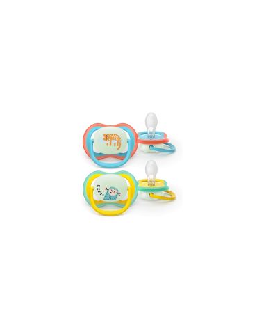 Avent Philips Smoczek uspokajający Ultra air 6-18m+ Nighttime małpka