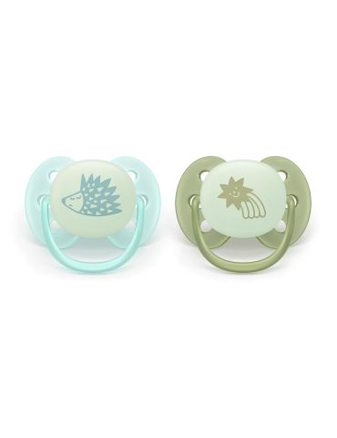 Avent Philips Smoczek uspokajający Ultra soft dekorowany 0-6 Nighttime jeżyk
