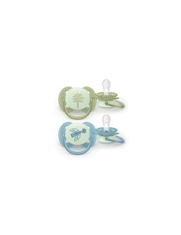 Avent Philips Smoczek uspokajający Ultra soft 18m+ Nighttime choinka