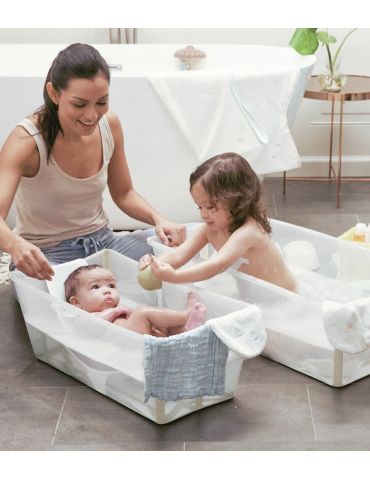 Stokke Flexi Bath X-Large Duża Składana Wanienka dziecięca beżowa