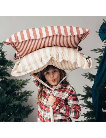La Millou Poduszka bawełniana do spania XL ( Stripes beige )