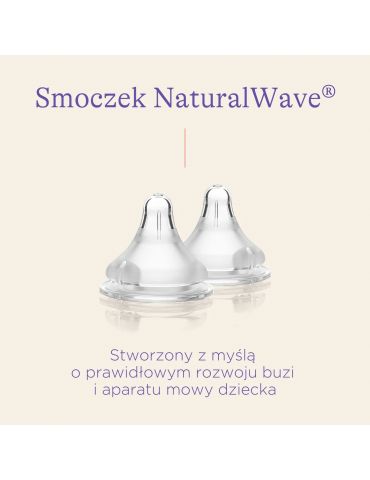 Lansinoh Smoczki Natural Wave o bardzo wolnym przepływie XS 0m+