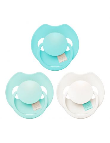 Lovi Smoczek silikonowy dynamiczny 6-18m Prime Tutti Frutti Aqua green 3 szt.