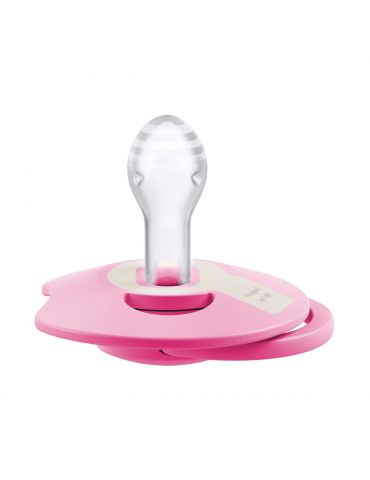Lovi Smoczek silikonowy dynamiczny 18m+ Prime Tutti Frutti Peony pink 3 szt.
