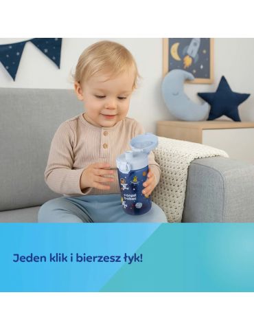 Canpol Bidon na wodę dla dzieci od 2,5 r.ż Junior 400ml różowy