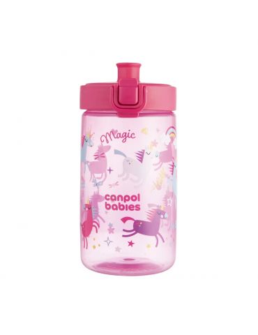 Canpol Bidon na wodę dla dzieci od 2,5 r.ż Junior 400ml różowy