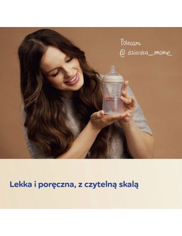 Canpol Babies Butelka Natural Shape ze smoczkiem dwustrefowym 150 ml