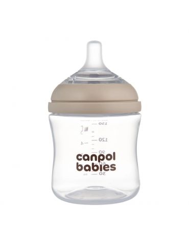 Canpol Babies Butelka Natural Shape ze smoczkiem dwustrefowym 150 ml