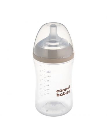 Canpol Babies Butelka Natural Shape ze smoczkiem dwustrefowym 260 ml