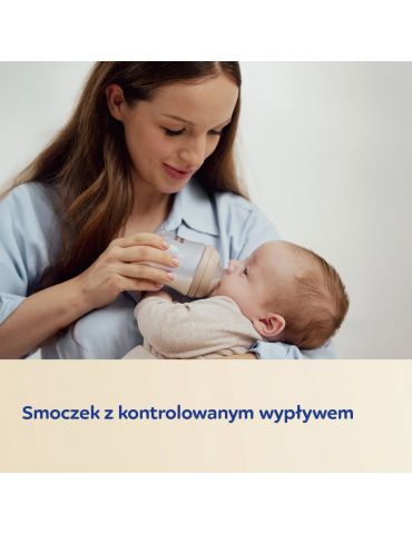 Canpol Babies Smoczek antykolkowy dwustrefowy Natural Shape 3m+ 2szt.