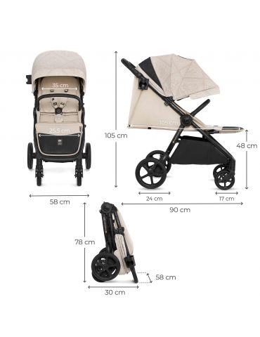 Kinderkraft Mitzy Wózek spacerowy Whisper Dune